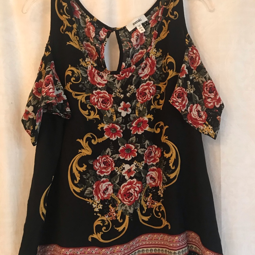 Cold shoulder blouse